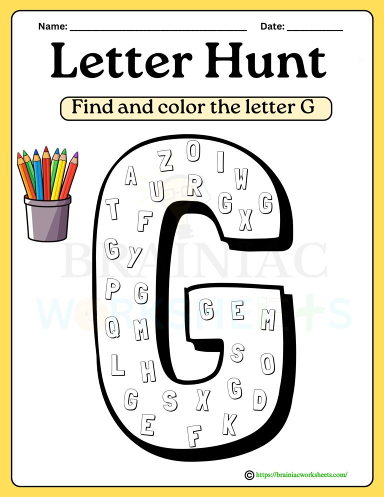 lkg English worksheet