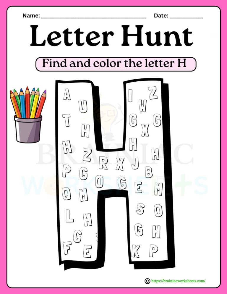 lkg English worksheet