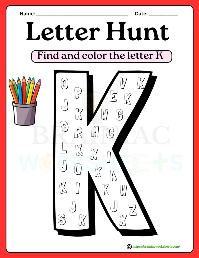 lkg English worksheet