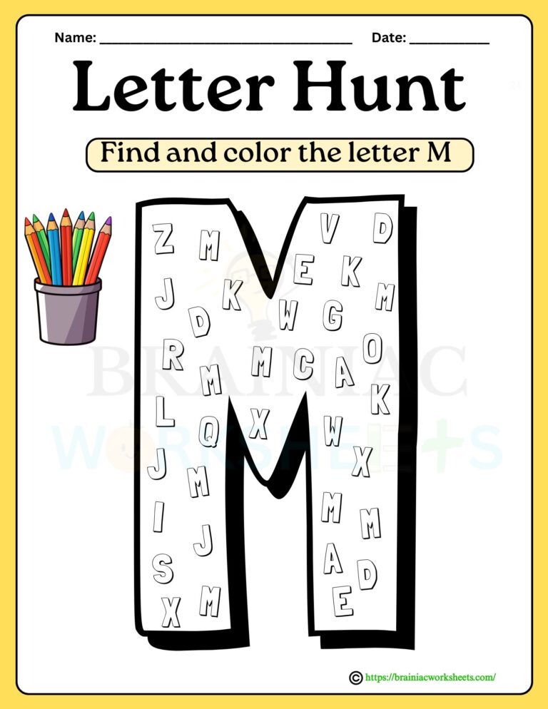 lkg English worksheet