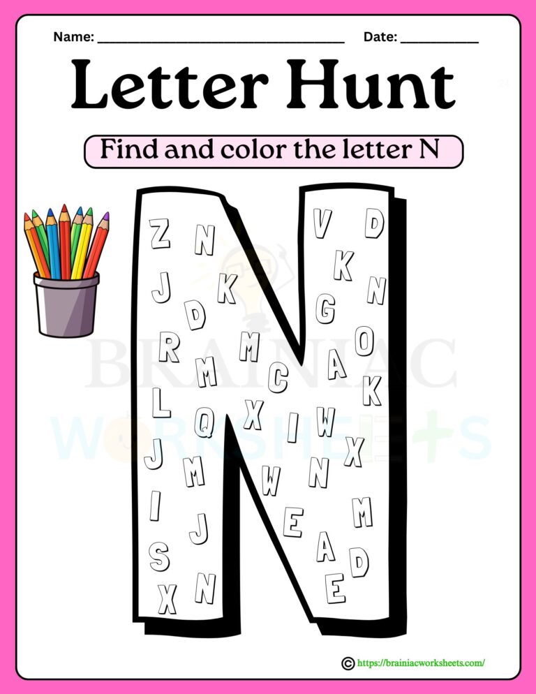 lkg English worksheet