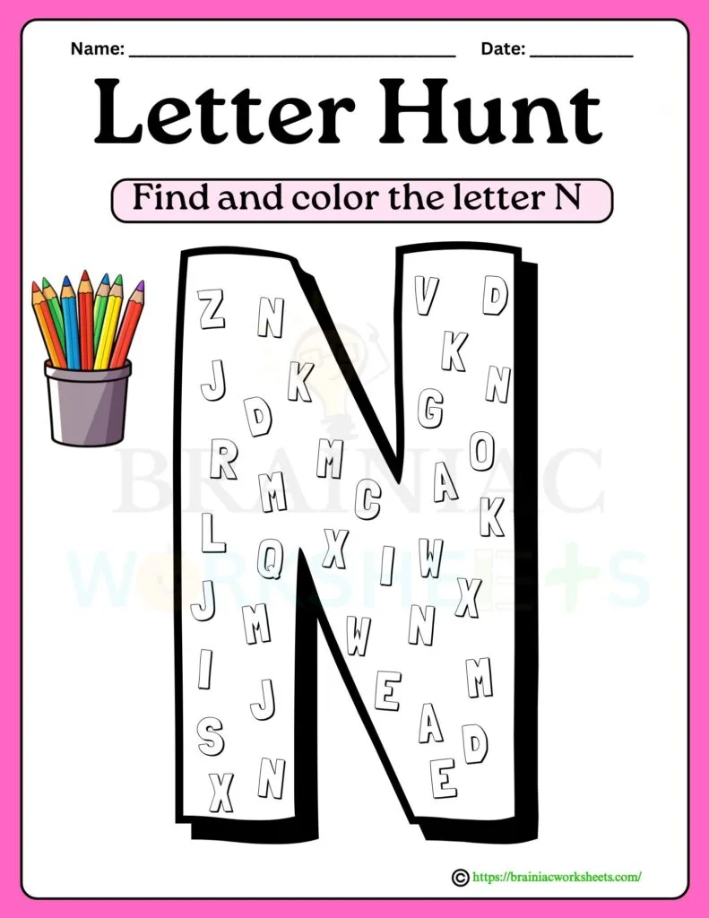 lkg English worksheet